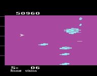 une photo d'Ã©cran de Meteor Defense sur Atari 2600